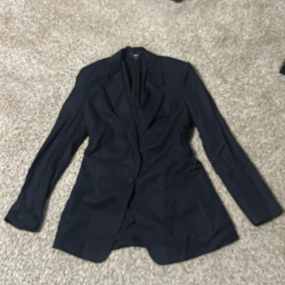 Express women’s long black blazer
